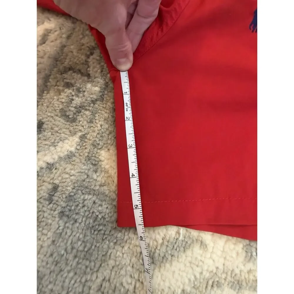 Polo Ralph Lauren logo-embroidered drawstring swim shorts Trunks Red 5.5